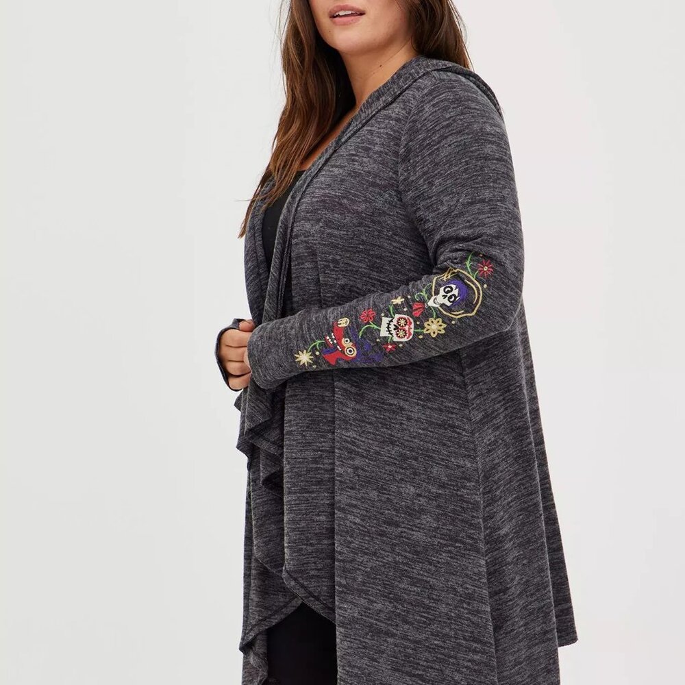 Torrid Drape Cardigan - Super Soft Plush Disney Coco Miguel - Size 2